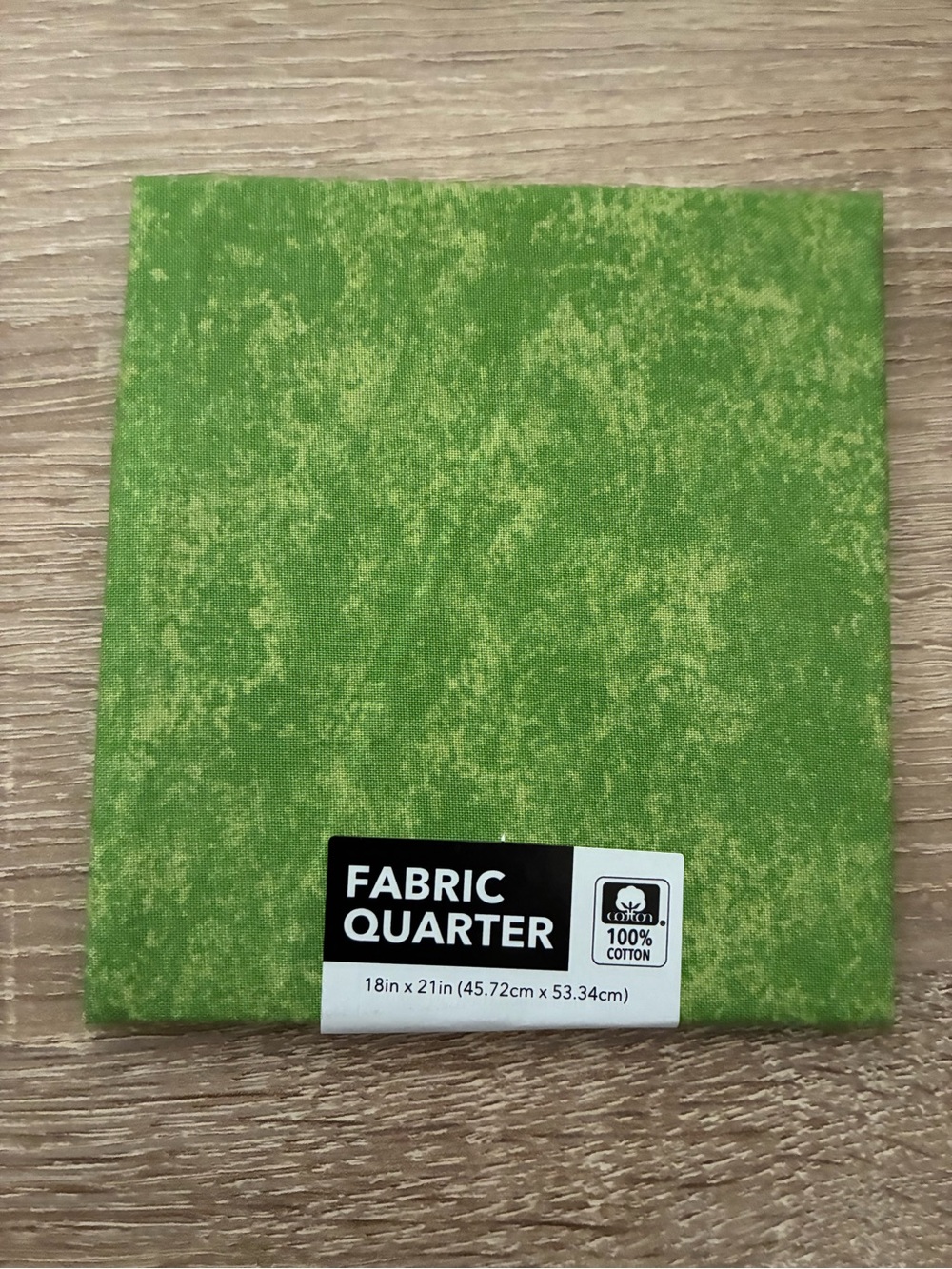 Fat Quarter of Grass Green Tonal Fabric - Quilting Cotton